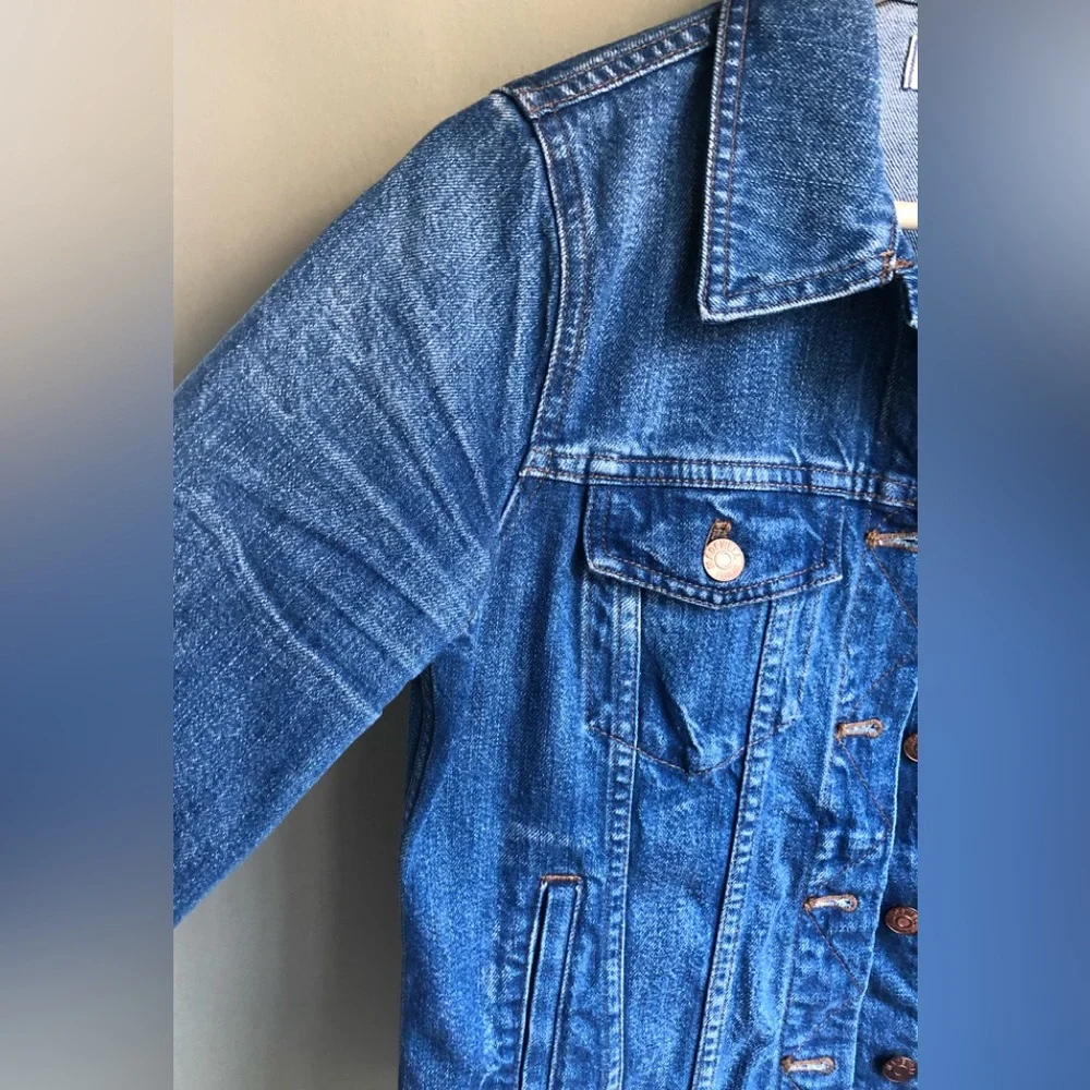 Madewell The Jean Jacket In Printer Wash Size: S - Picture 5 of 14